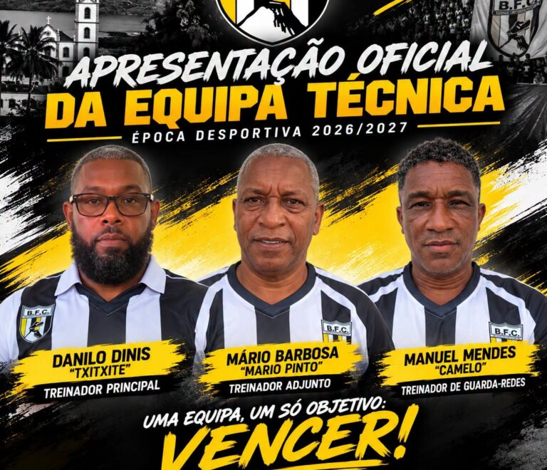 APRESENTAÇÃO OFICIAL DA EQUIPA TÉCNICA 2026/2027 